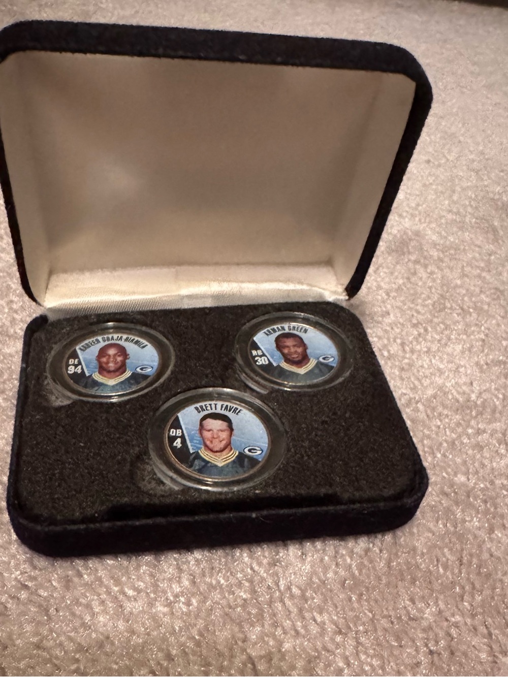 Vintage Collector Green Bay Packers Football Coin Set